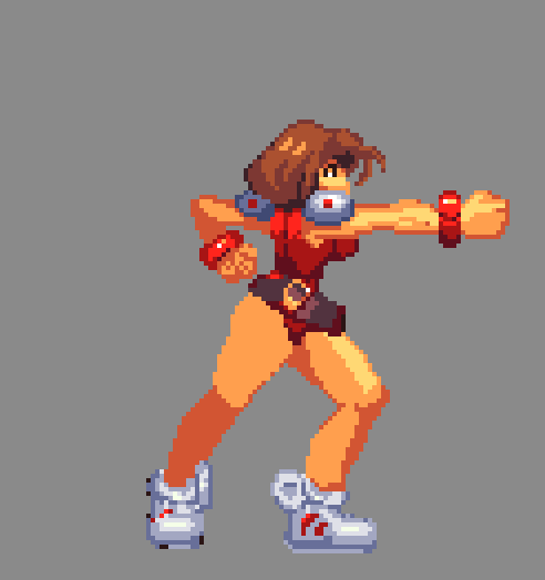 Fighting game animation